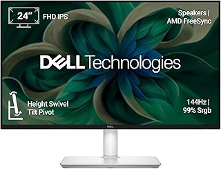 Dell S2425HSM 24"/60.45cm FHD Monitor, 144Hz Refresh Rate, IPS Panel, 1ms Response, Flicker-free, Contrast 1500:1, 2xHDMI, Built-in 6W Dual Speakers, Warranty 3 Years, TÜV Rheinland 4-Star Eye Comfort