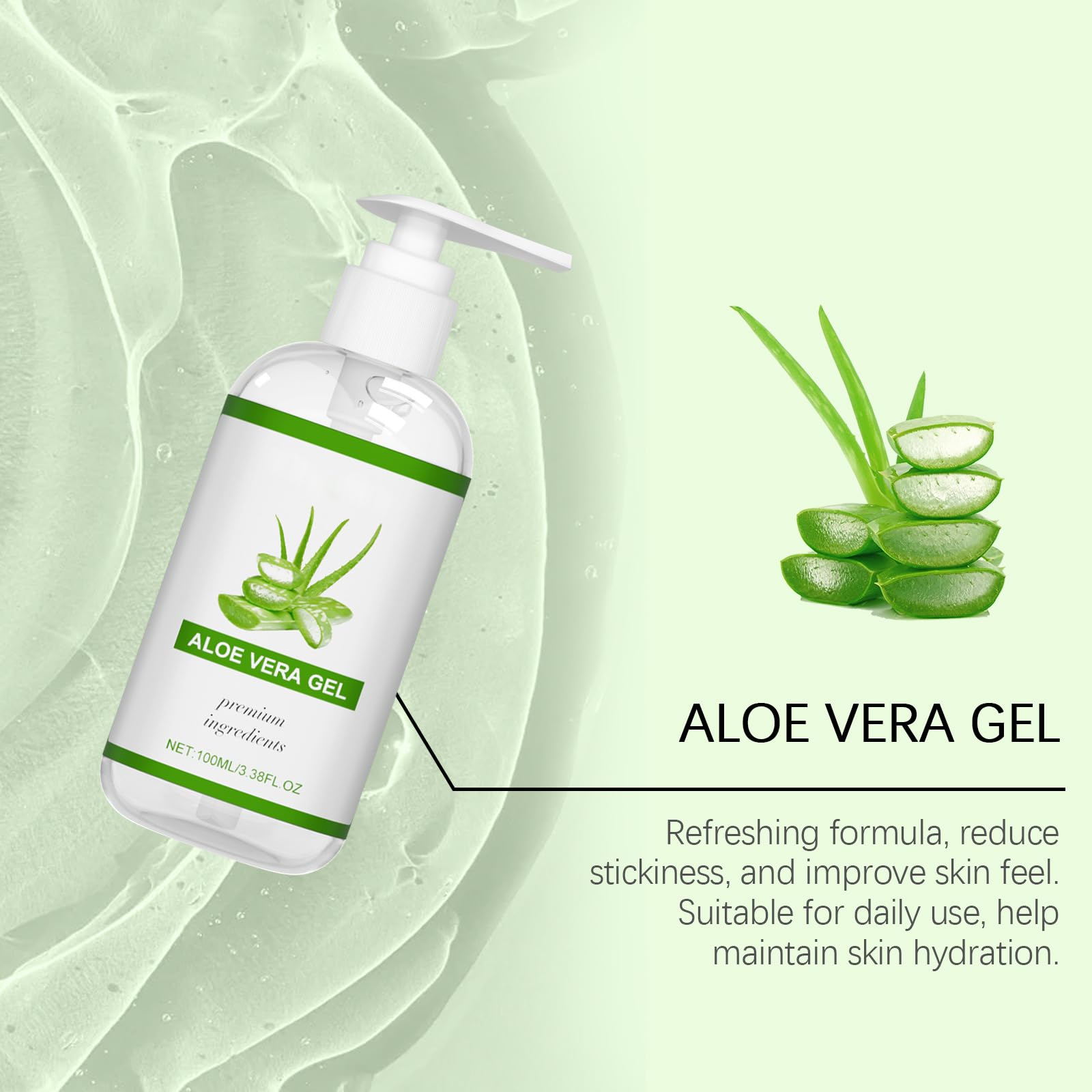 pure organic aloe vera gel Pure Aloe Vera Gel 300g