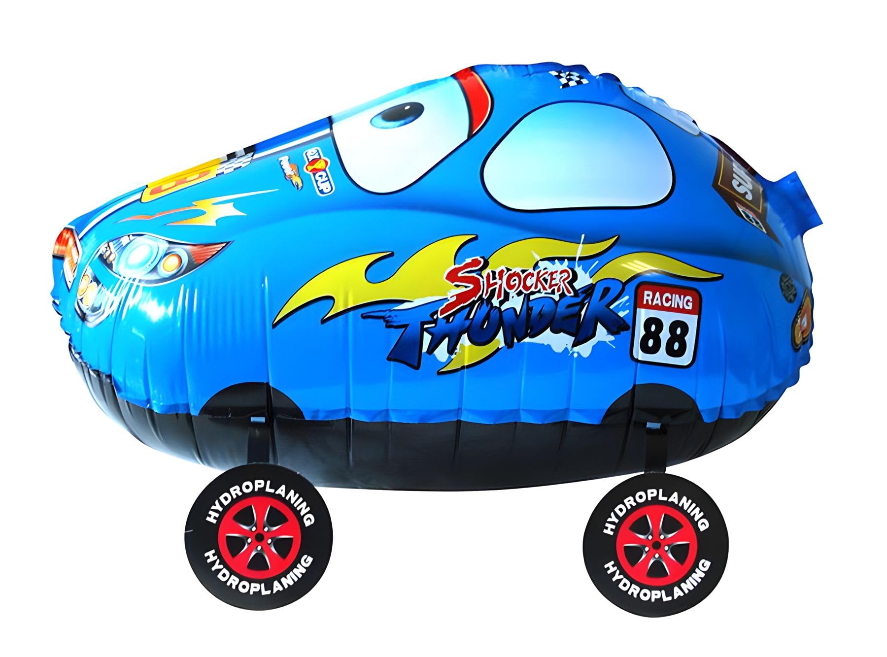 Kopper-24 Airwalker Balloon Car Blue - Running Animal Balloon Helium Walking Foil Balloon Decoration for Children Birthday Party Wedding Children Gift JGA Decoration Animal Balloons Running โ image 1
