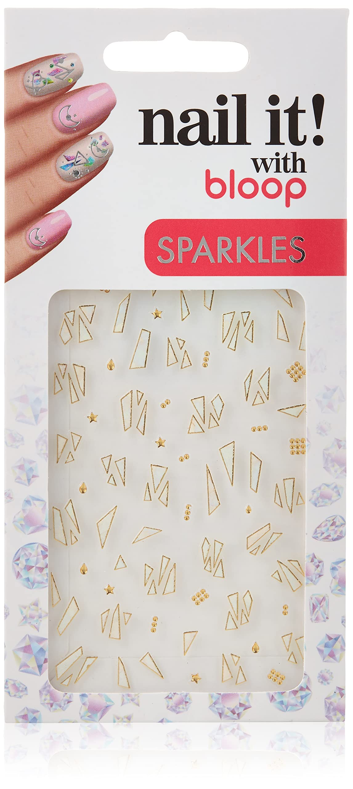 Bloop Nail Art Stickers. Nail Decorations Suitable For Women & Girls. Diy Nail Design For Acrylic Nails. Adhesive Nail Art Decal. Mimosa - 10G