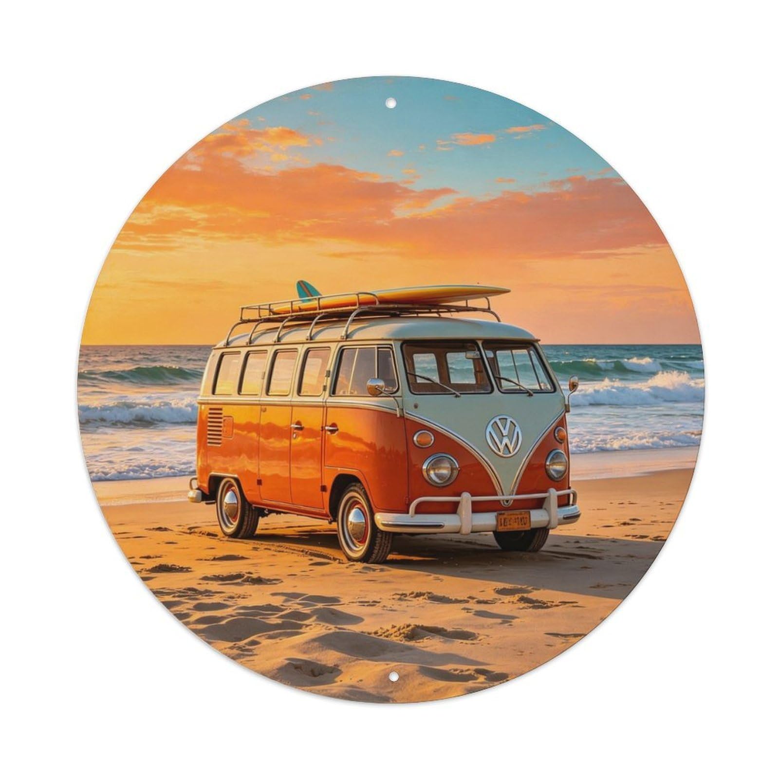 Retro Surf Van Metal Tin Sign Plaque
