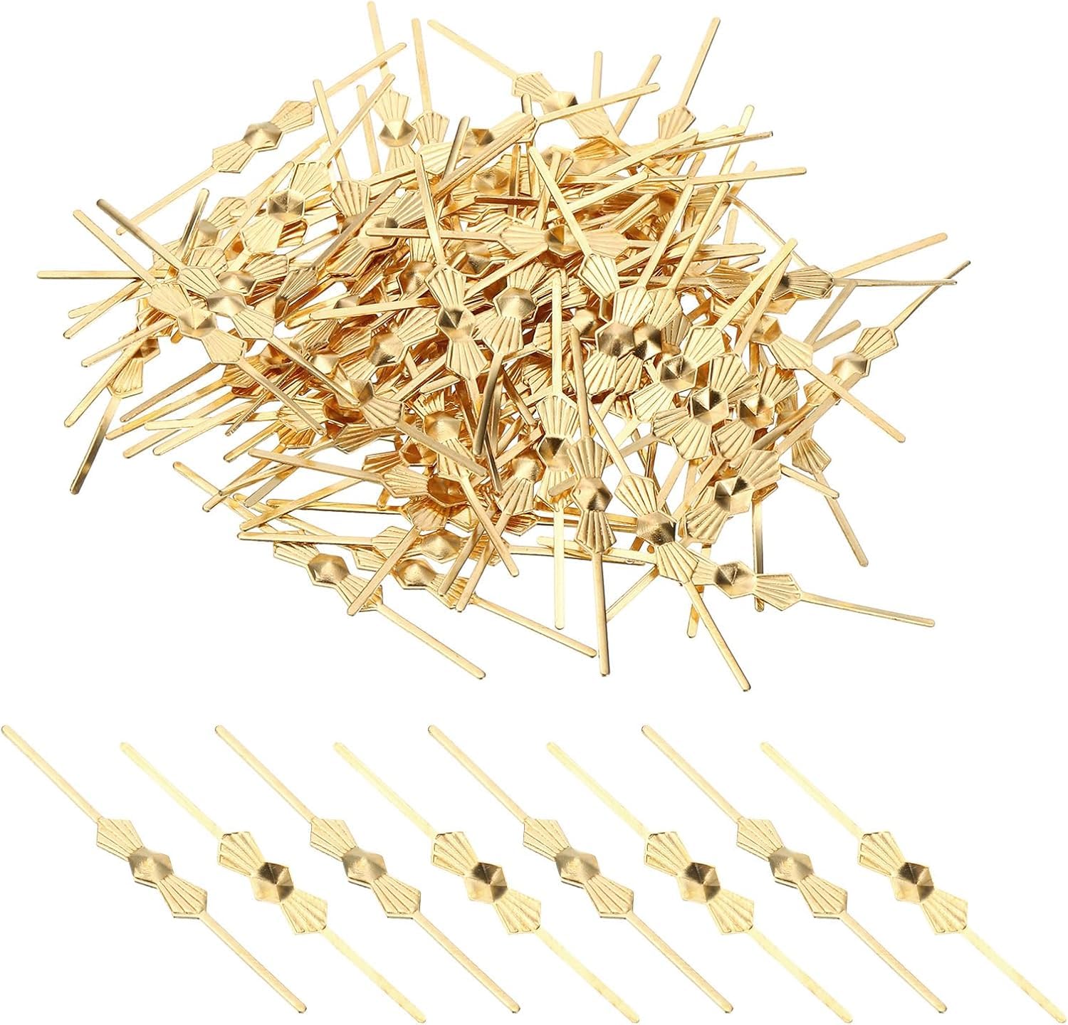 Ttiy Chandelier Connector Clip Metal Bow Tie Clips Crystal Chandelier Connector Sturdy Lamp Connector Clip for Fastening Light 25MM 400PCS Gold