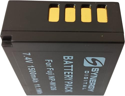 Miniatura 7 de Synergy Digital Batería para cámara, funciona con cámara digital Fujifilm X-A1, (iones de litio, 7.4 V, 1500 mAh), ultra alta capacidad, compatible