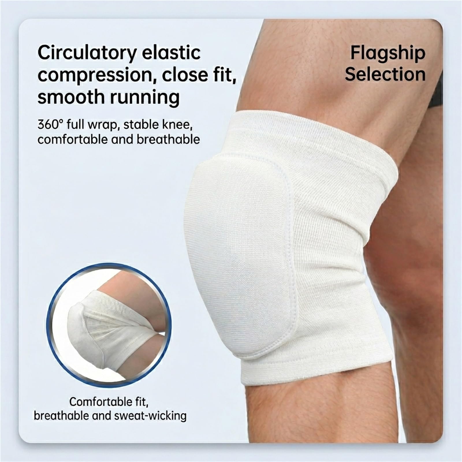 Genouillère de sport pour hommes et femmes, manchon de compression pour la course à pied, la musculation, le football et le yoga, stabilisateur rotulien respirant pour soulager les articulations