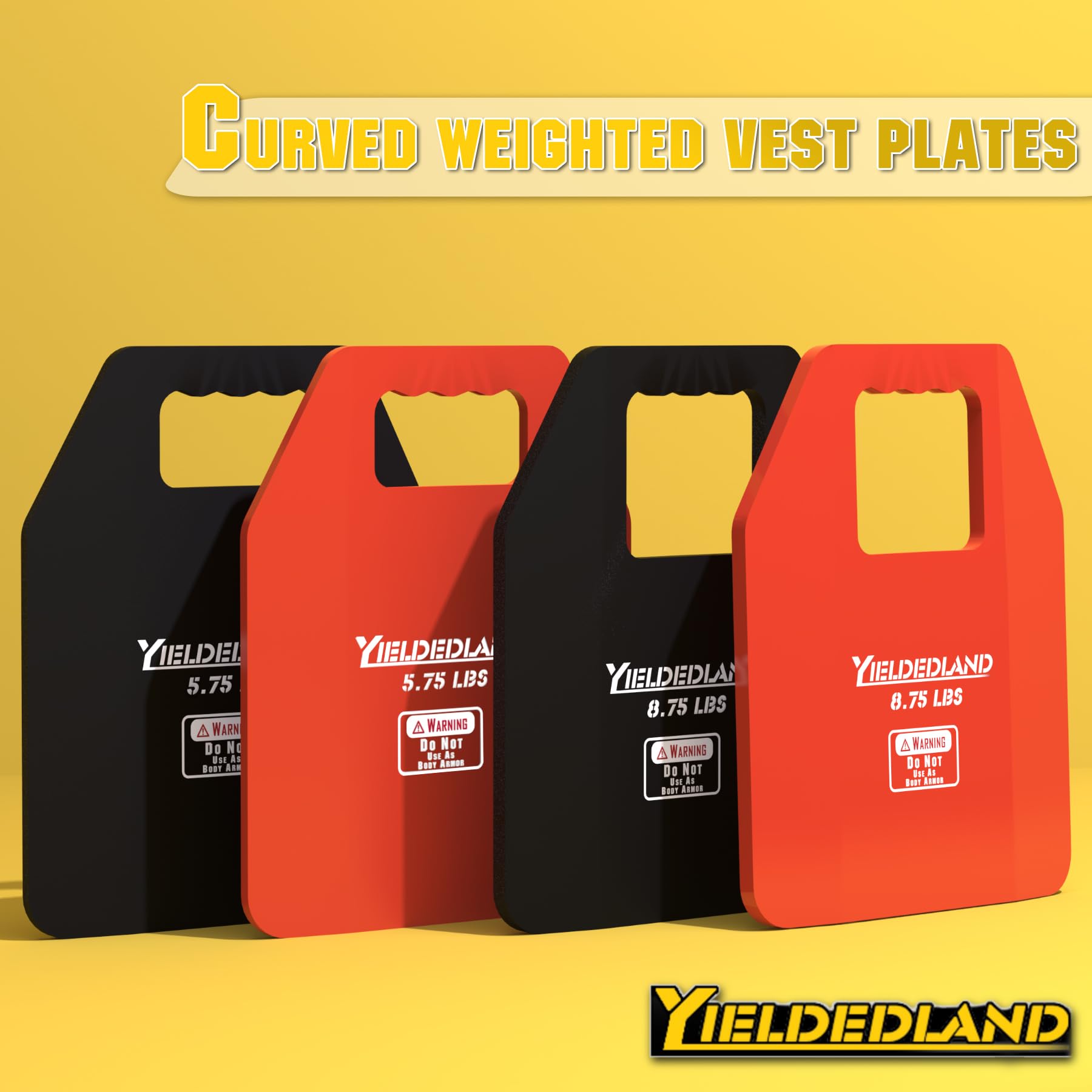 Placas curvadas para chaleco de peso, pares de 5.75/9 libras, chaleco con peso para hombres y mujeres, entrenamiento de fuerza y resistencia, entrenamientos de fitness, correr, caminar