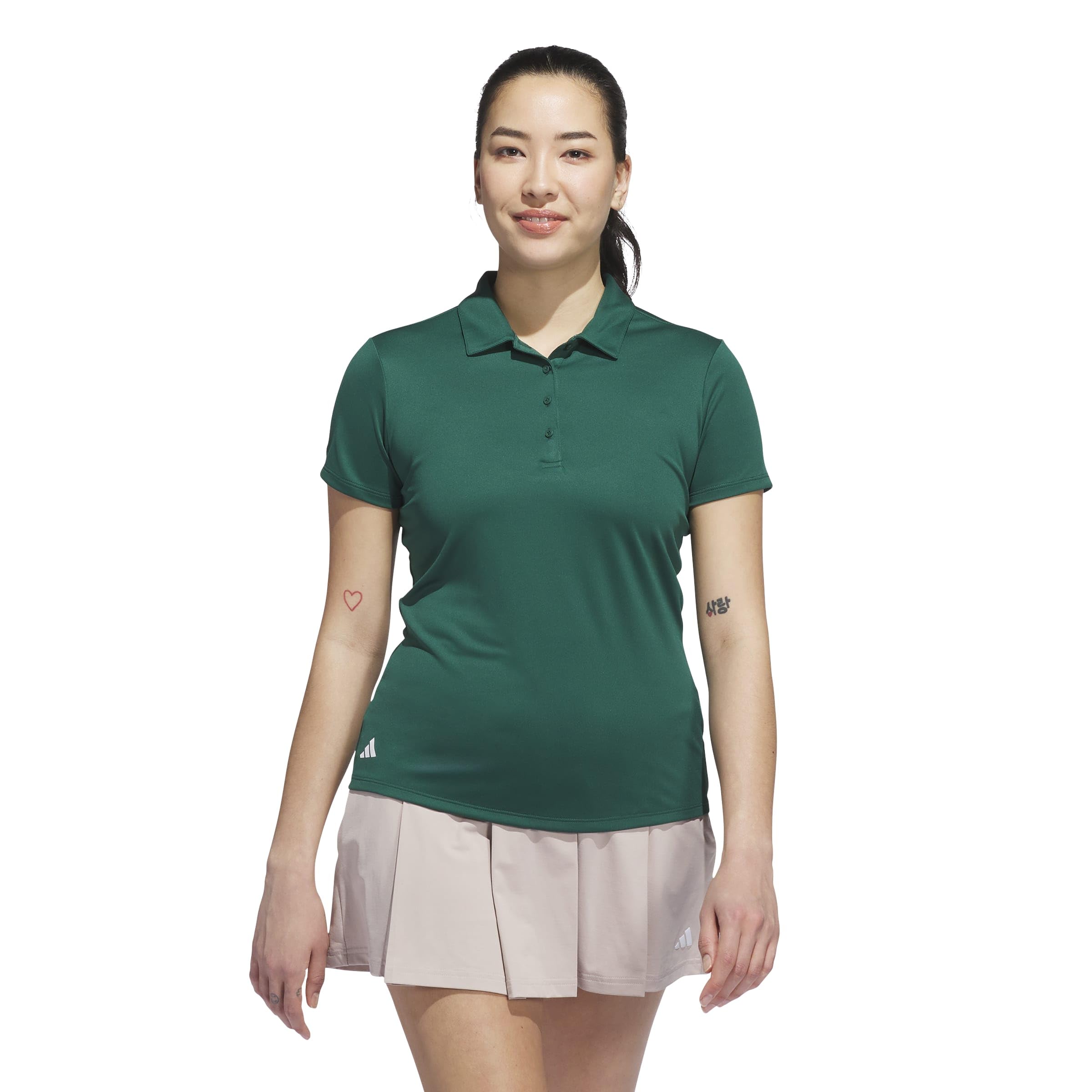 adidas Damen Women's Solid Performance Short Sleeve Polo Polohemd (1er Pack)
