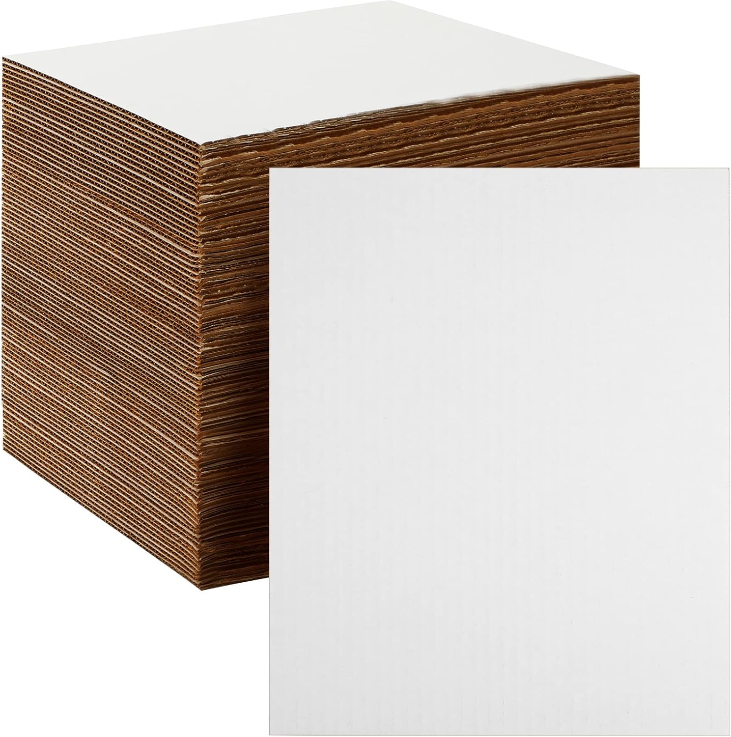 50 Pack Corrugated Cardboard Sheets Flat Cardboard Sheets