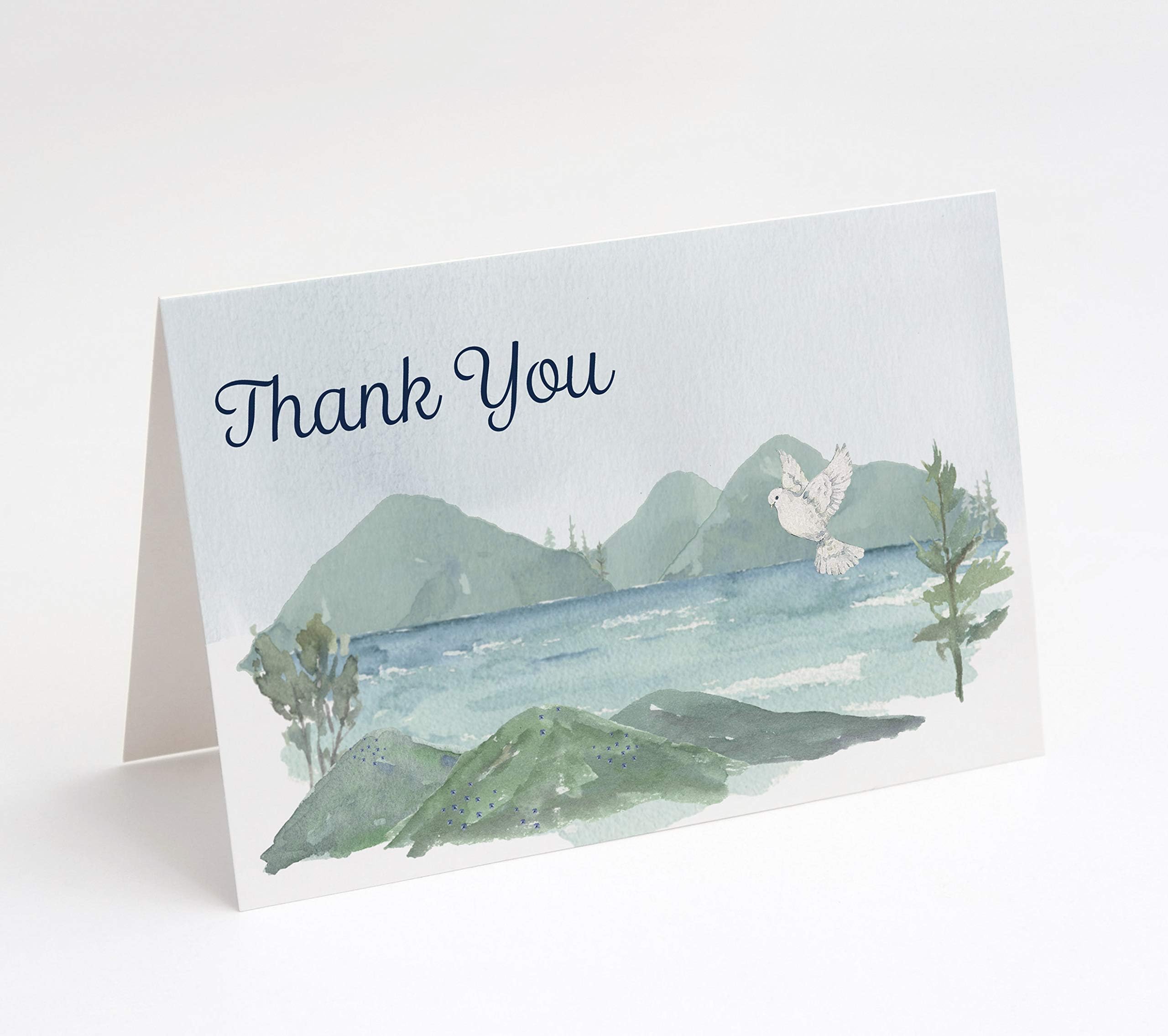 Hello Love Goods Greenery Funeral Thank You Cards
