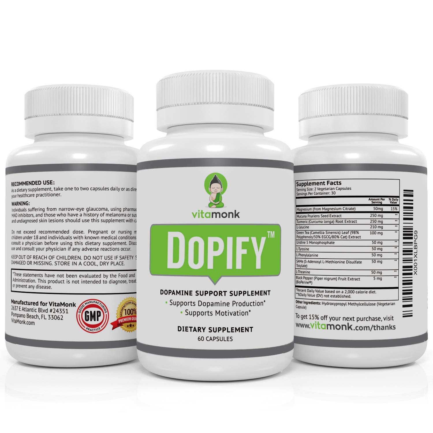 Dopify Dopamine Supplement by VitaMonk Dopamine Booster with Uridine