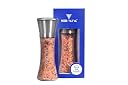 VED TATVA Himalayan Pink Rock Salt Crystals Whole/ Granules / Sendha / Sindhav Namak with Adjustable Ceramic Crusher Grinder & Refillable Glass Bottle – 200 Gms / Used for Cooking, Baking, Sprinkling, Fermenting, Marinating gallery image
