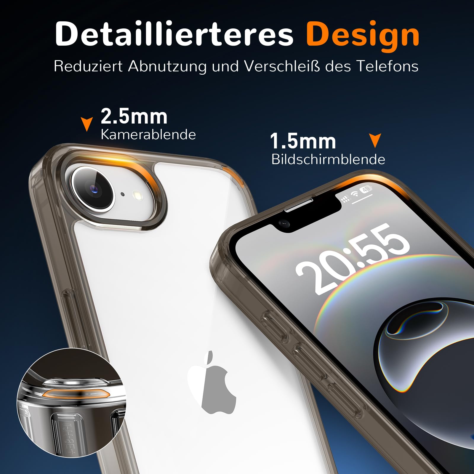 Clear Case for iPhone 15, Ultra Thin, Shockproof TPU Cover, Anti-Yellowing, Crystal Clear, Phone Case for Apple iPhone 15 - Clear — view 547