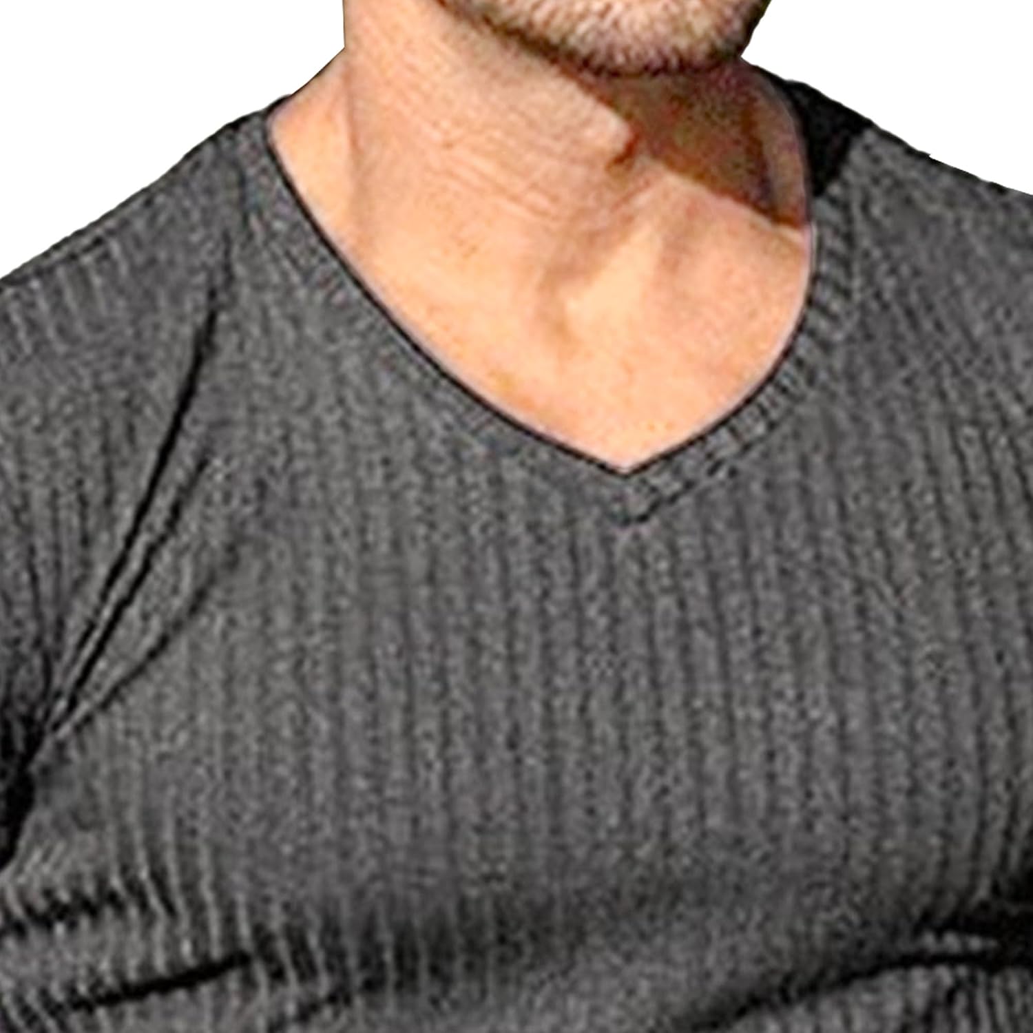 Maiyifu-GJ Men's Ribbed Knit Short Sleeve Muscle T-Shirts Slim Fit V-Neck Gym Workout Athletic Tees Summer Casual Basic Tops