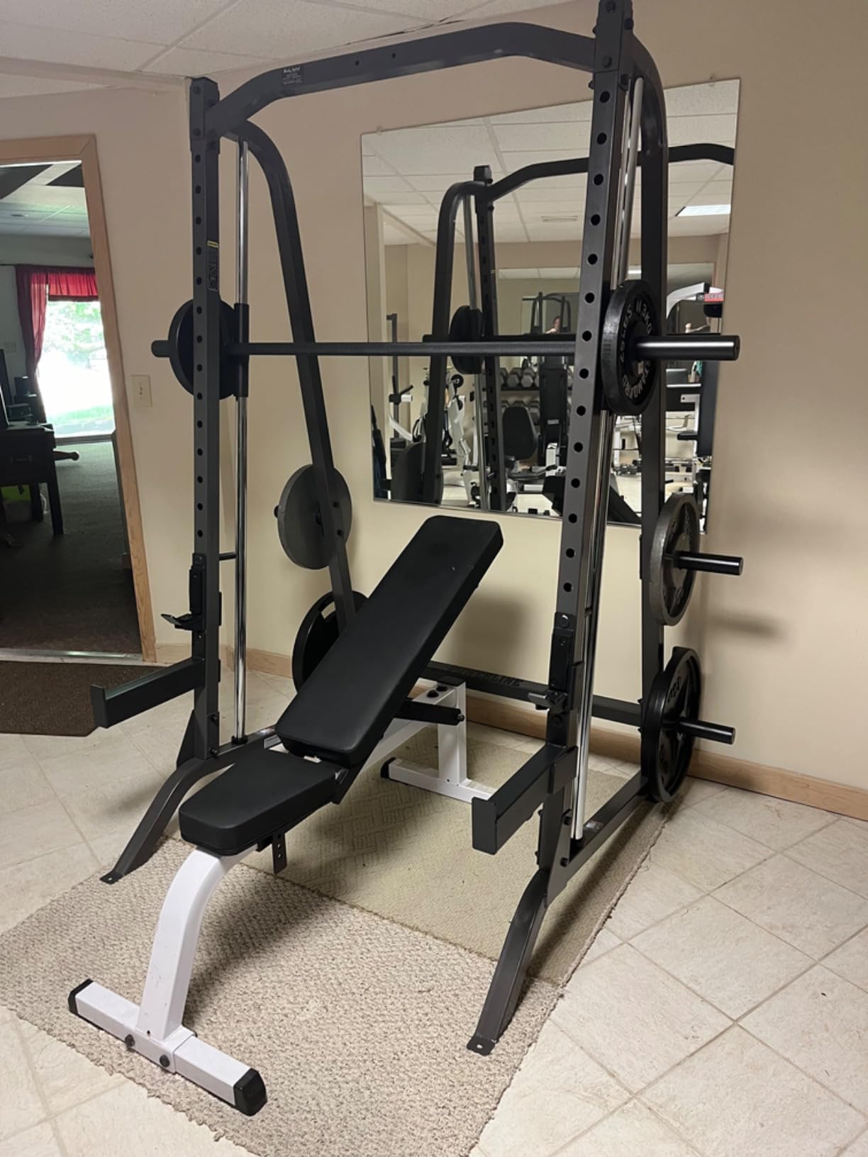 Body Solid Smith Rack Body-Solid (PSM200) Smith Machine for Home Gym - Strength Training ...