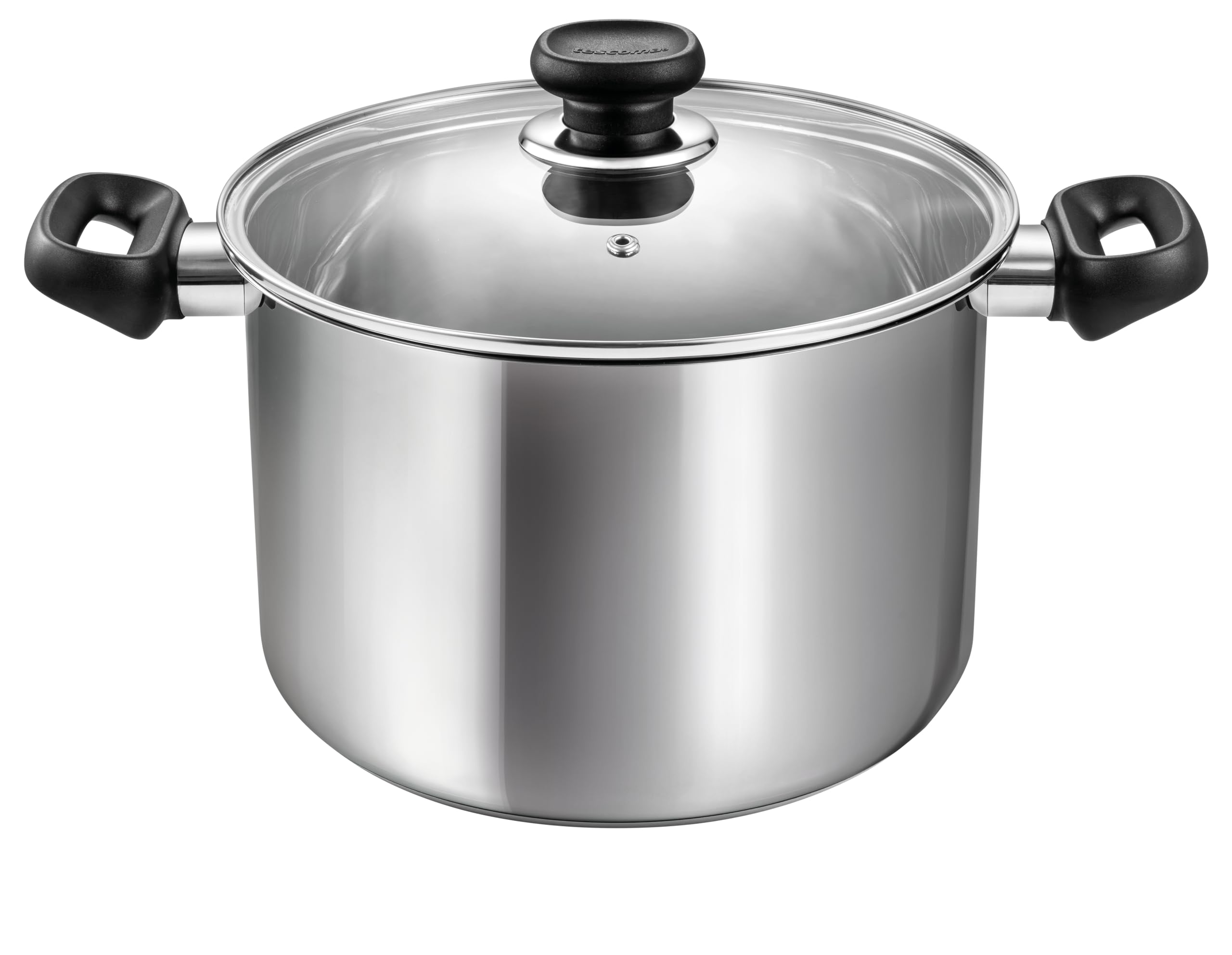 Tescoma 730824 Saucepan with Lid Diameter 24 cm, 7.0 L, Stainless Steel, Brava Line