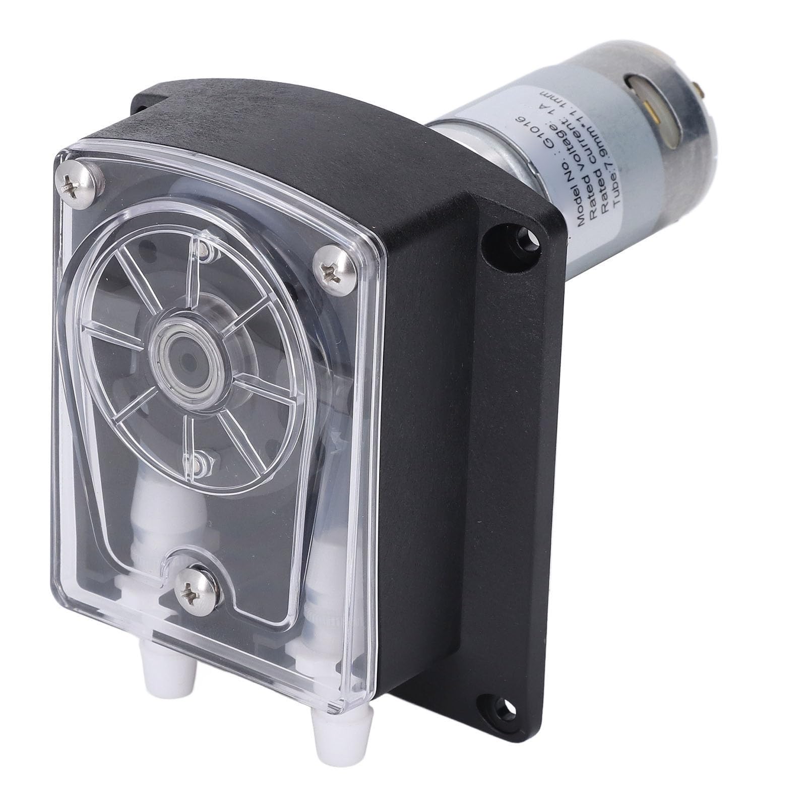 Zerodis Peristaltische Pumpe, Flüssigkeitsdosierung mit Durchfluss, Doppelkopfdesign, 1500 Ml Durchflussrate, Ideal für Industrielle Anwendungen und Lebensmittelmaschinen