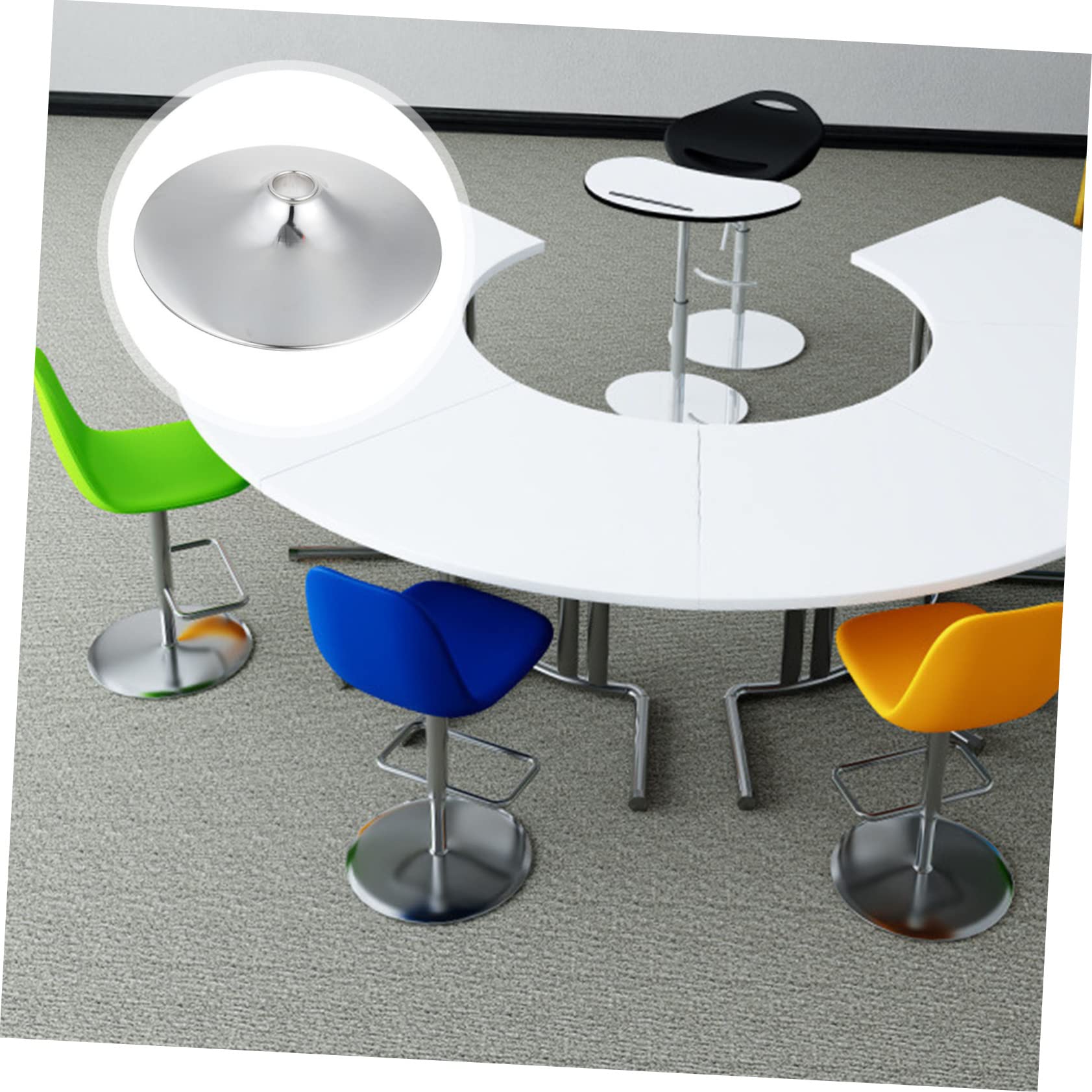 Ciieeo Base Design Semplice e Creativo in Lega di Alluminio Pratica e Resistente Rotonda per Tavolo e Sedia per Soggiorno