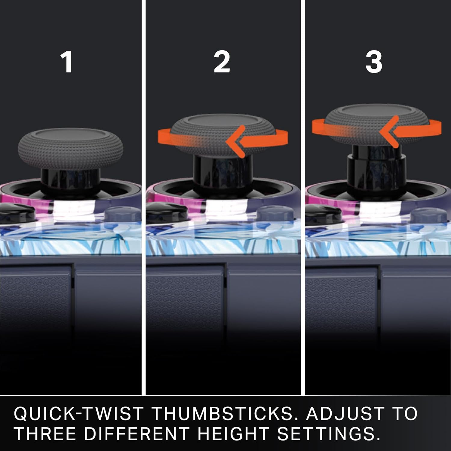 PowerA Advantage Plus Wired Controller for Xbox Series X|S - Night Blossom, officially licensed, adjustable height thumbsticks, hall effect, mappable buttons, works with Xbox One and Windows 10/11 PC