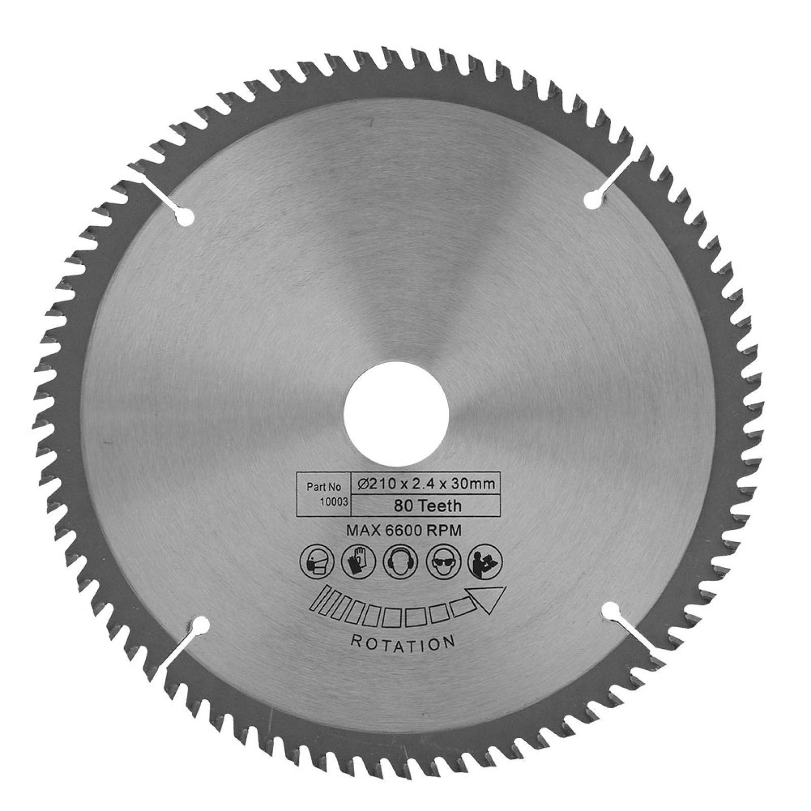 210mm 80T Circular Saw Blade, 80Teeth Table Saw Cemented Carbide Tct Round Universal Saw Blade Table Saw Disc