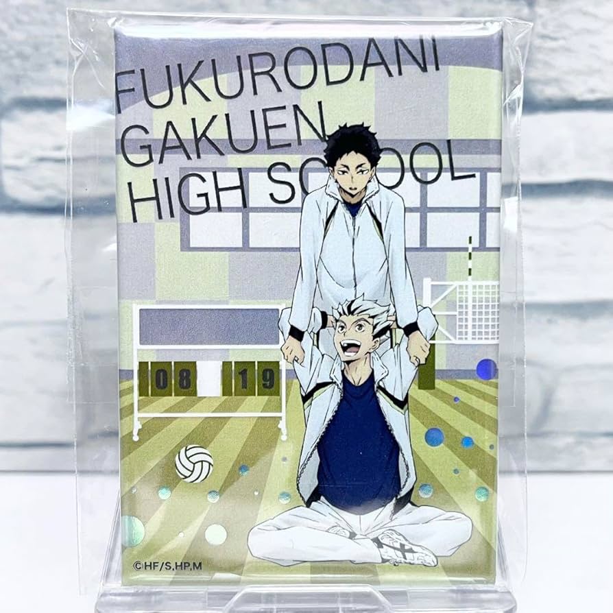 ハイキュー 赤葦京治 スクエア缶バッジ ハイキュー!! スクエア缶バッジセット（制作現場風） 木兎・赤葦