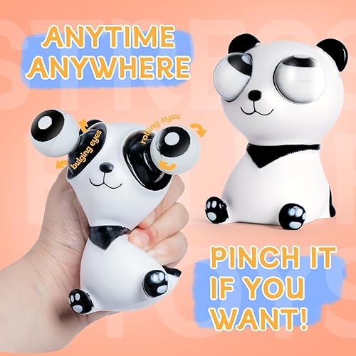 Miniatura 2 de Juguetes de panda que estallan los ojos, juguetes para niños y adultos para reducir el estrés, juguetes divertidos, adecuados como regalos de