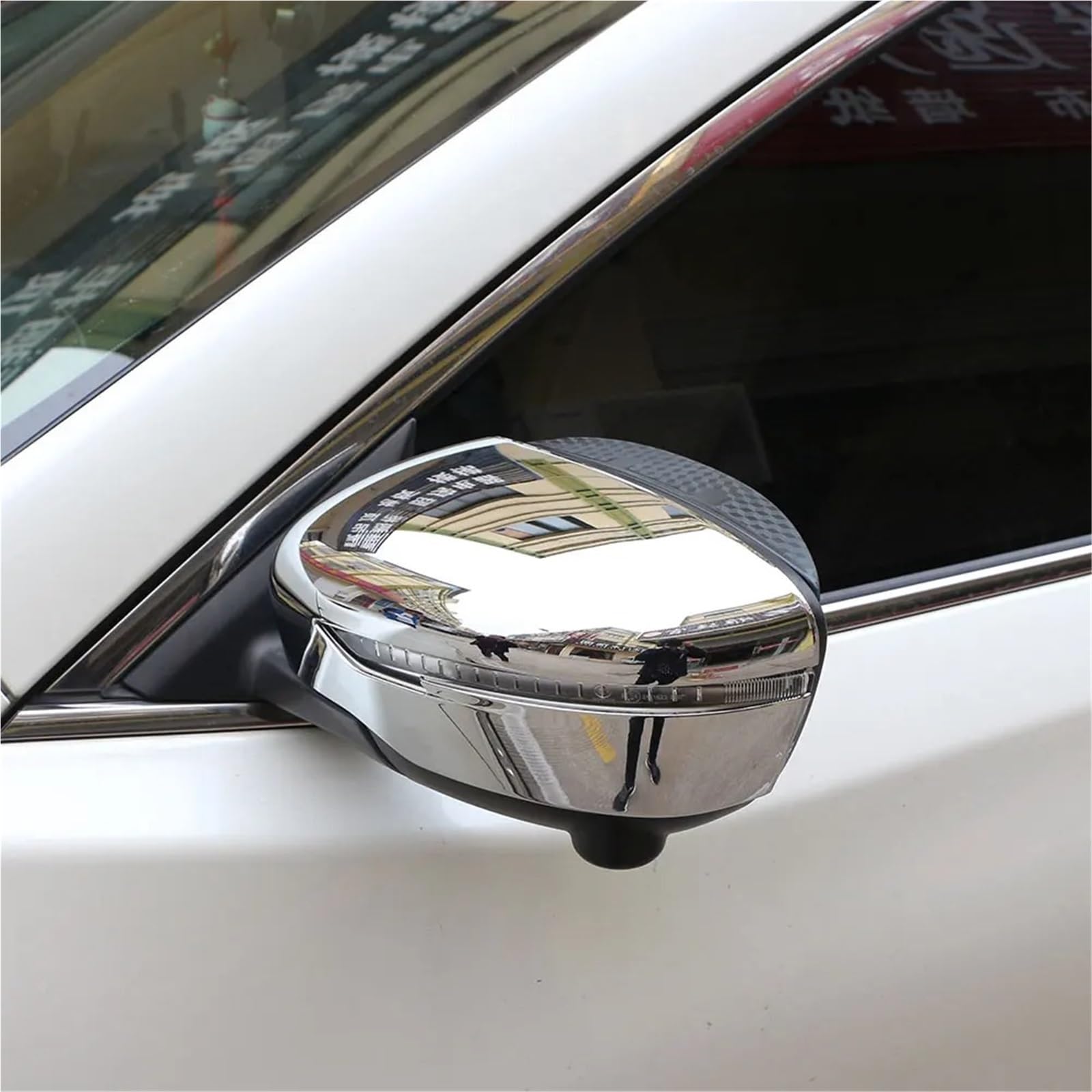 Coprispecchietto Per Nissan Per X-Trail T32 2014-2021 Xtrail Per Qashqai J11 2015-2022 Copertura specchietto retrovisore Trim Modanatura cromata per tappo porta laterale