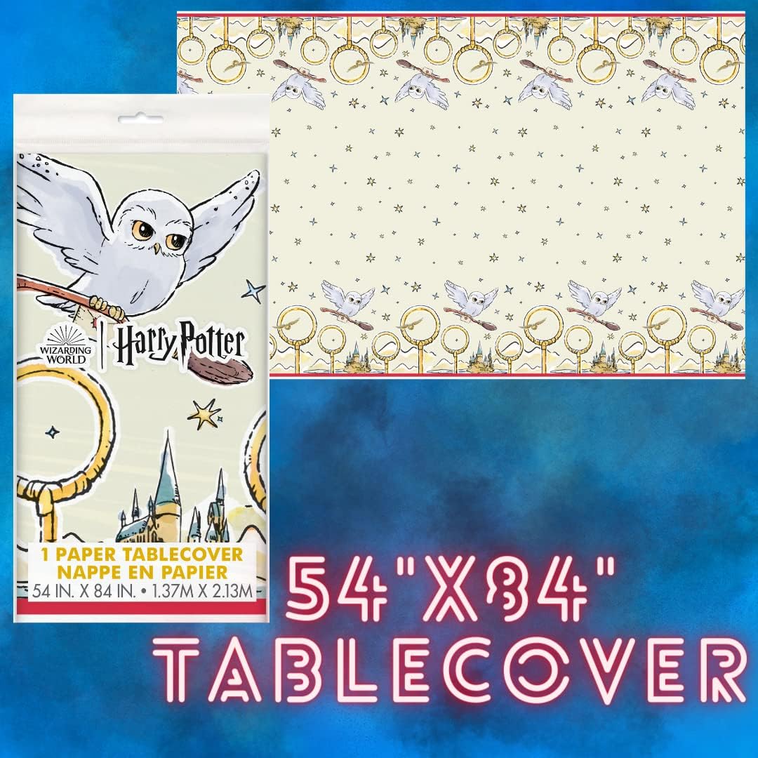 Harry Potter Birthday Decorations and Harry Potter Party Supplies & Tableware for 16 Guests for your Harry Potter Party for Girls or Boys Birthday Party
