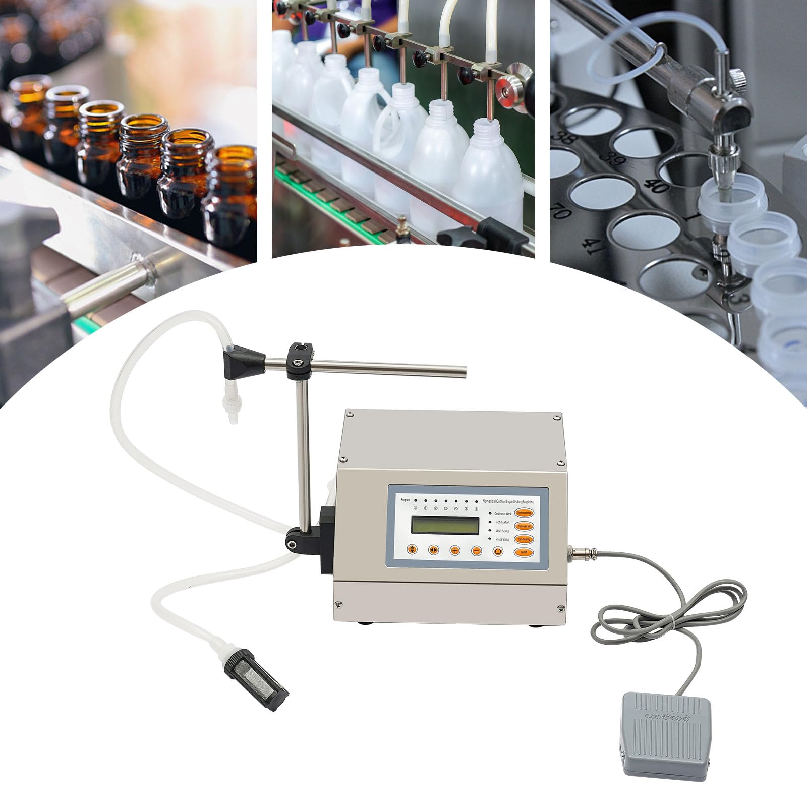 Membranpumpe CNC Flüssigkeitsfüllmaschine EU-Standard 220V FLüSSIGE FüLLMASCHINE PUMP Abfüllmaschine Abfüllanlage Abfüller