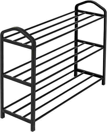 Honey Can Do SHO-09595 Zapato aerodinámico de 3 niveles RCK BLK SHO-09595 Negro