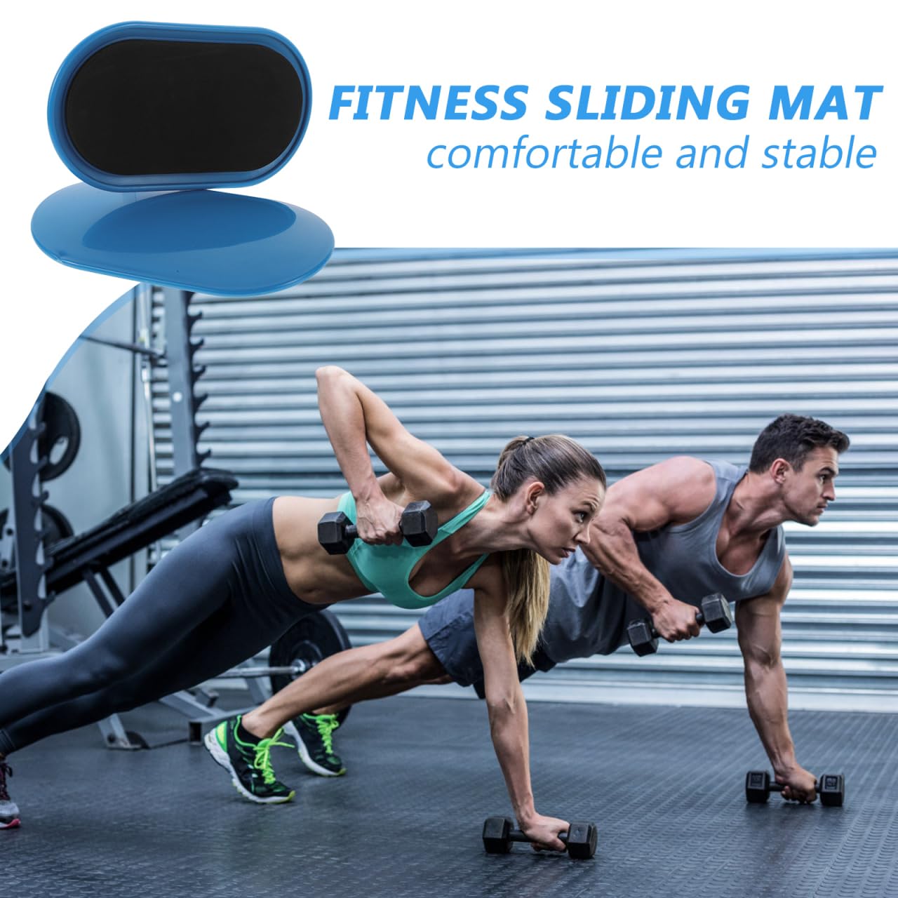 TOYANDONA 2 Stück Fitness Sliders Oval rutschfest Trainingsscheiben für Effektives Ganzkörpertraining Pilates Workout Fitnessgeräte Zuhause Blaue Gleitscheiben zur Verbesserung der