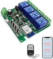 Vista 8 de Control remoto de la aplicación Ewelink de 1 canal, relé de interruptor inalámbrico WiFi, autobloqueo, modo de enclavamiento, con control remoto