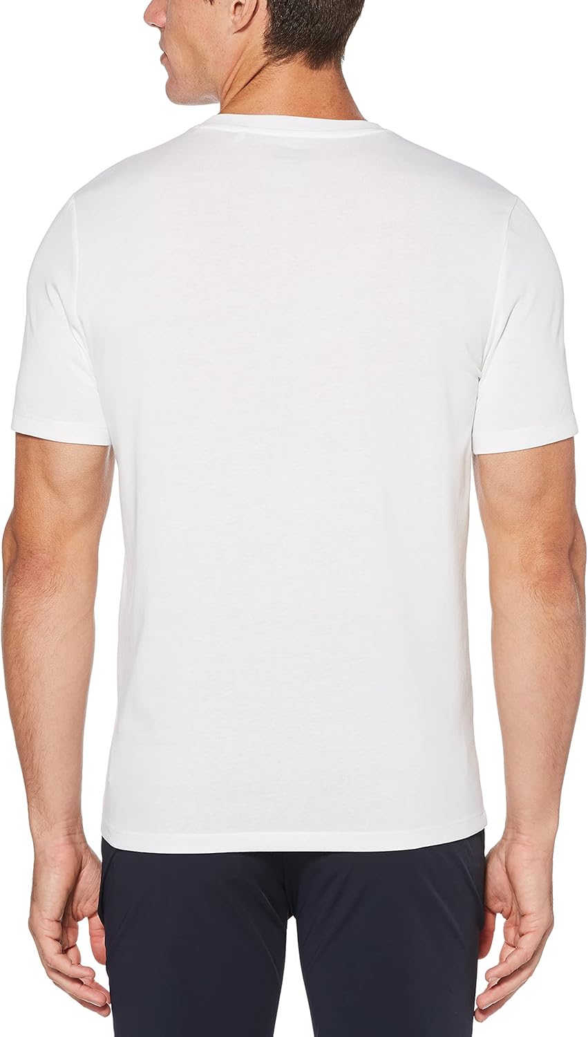 Perry Ellis Men's Core V-Neck Pima Cotton T-Shirt with Soft, Stretch Fabric (Size X-small-4XL Tall) - Image 3