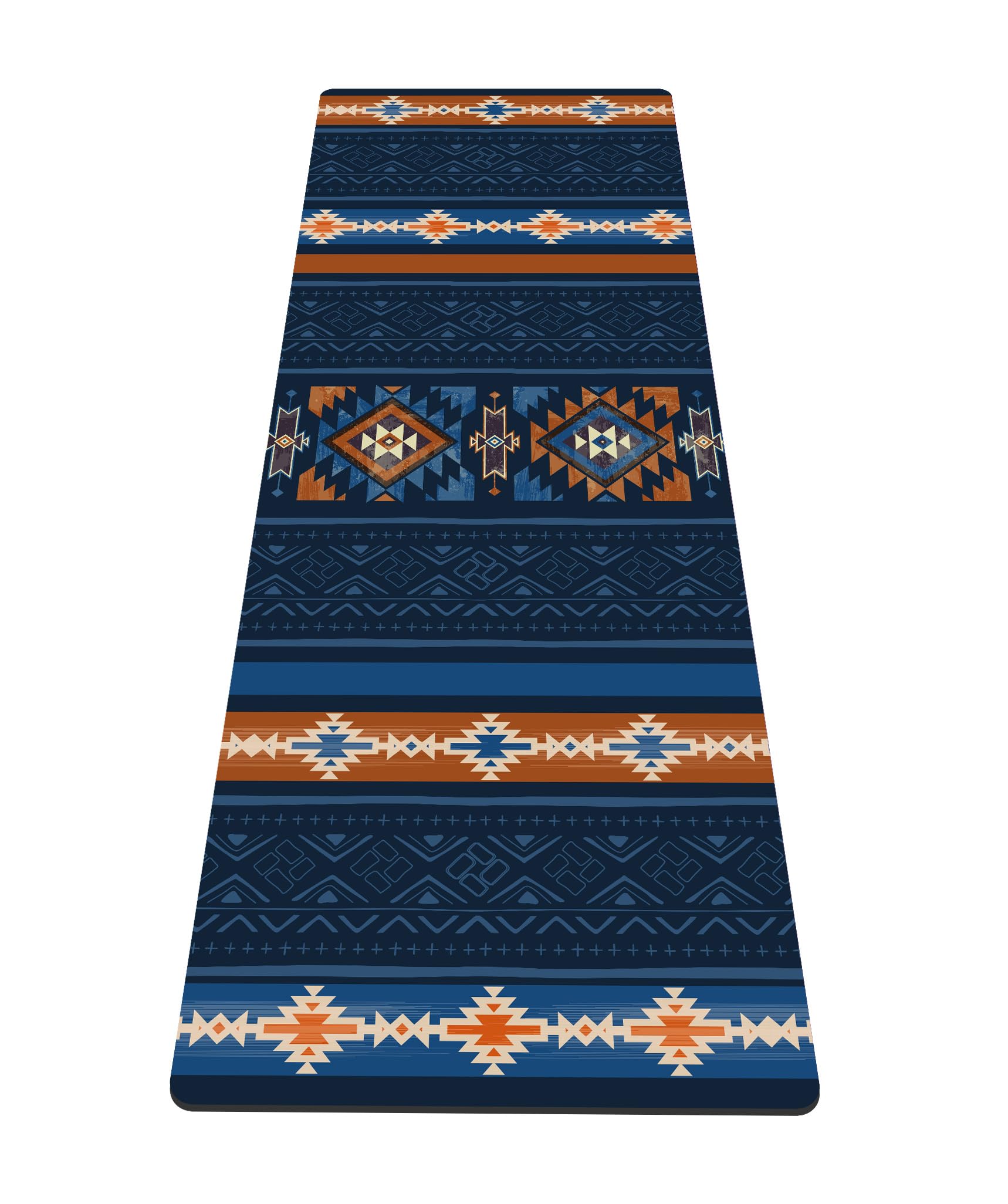 nuveti Yoga Mat Print Extra Thick TPE Non Slip Fitness Exercise Mat with Carrying Bag,72"x24" Extra Thick 6MM Exercise & Workout Mat for Yoga, Pilates Fitness and Floor Exercises