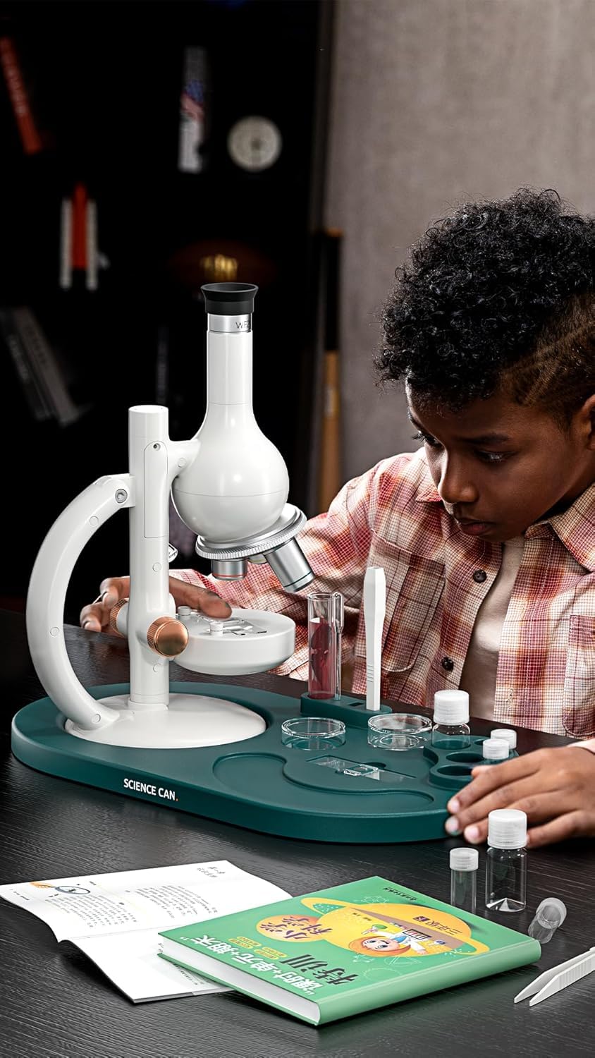 ScienceCan 1601162023de0001 zestaw laboratoryjny z mikroskopem i bogatym wyposażeniem laboratoryjnym, 1601162023de0001