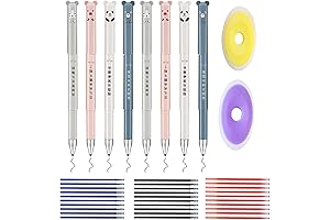 Kawaii Erasable Gel Pens 0.35mm Cute Bear Cartoon Animal Rollerball Pens