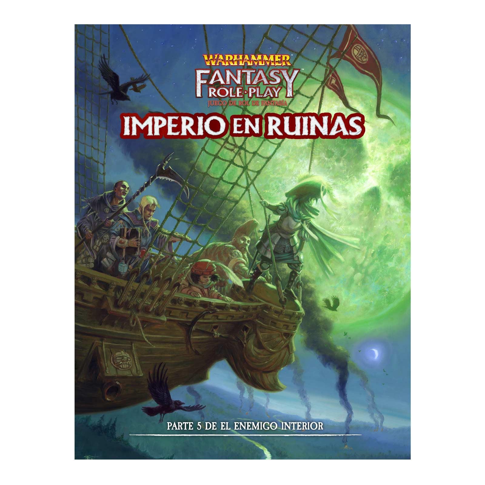Devir - Warhammer 4ª edicion, El Imperio en Ruinas Aventura, Juego de rol, Juego Warhammer, Libro de rol, Estrategia, Extras del Juego de rol (WFIMRUAV)