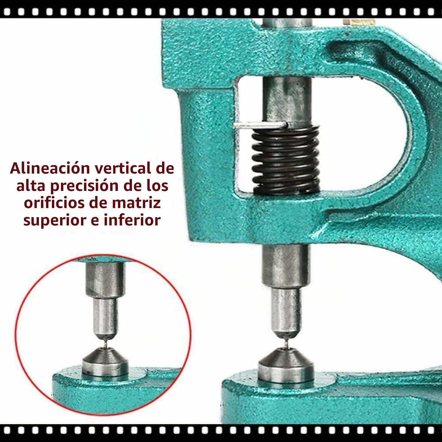 Juego de Prensas para Ojales, Máquina de Prensado Manual para Ojales, Prensa para Remaches con 3 Matrices de 6/10/12 mm y 1500 Ojales para Remaches, DIY, Manualidades, Textiles, Cuero, Cortinas, Toldo