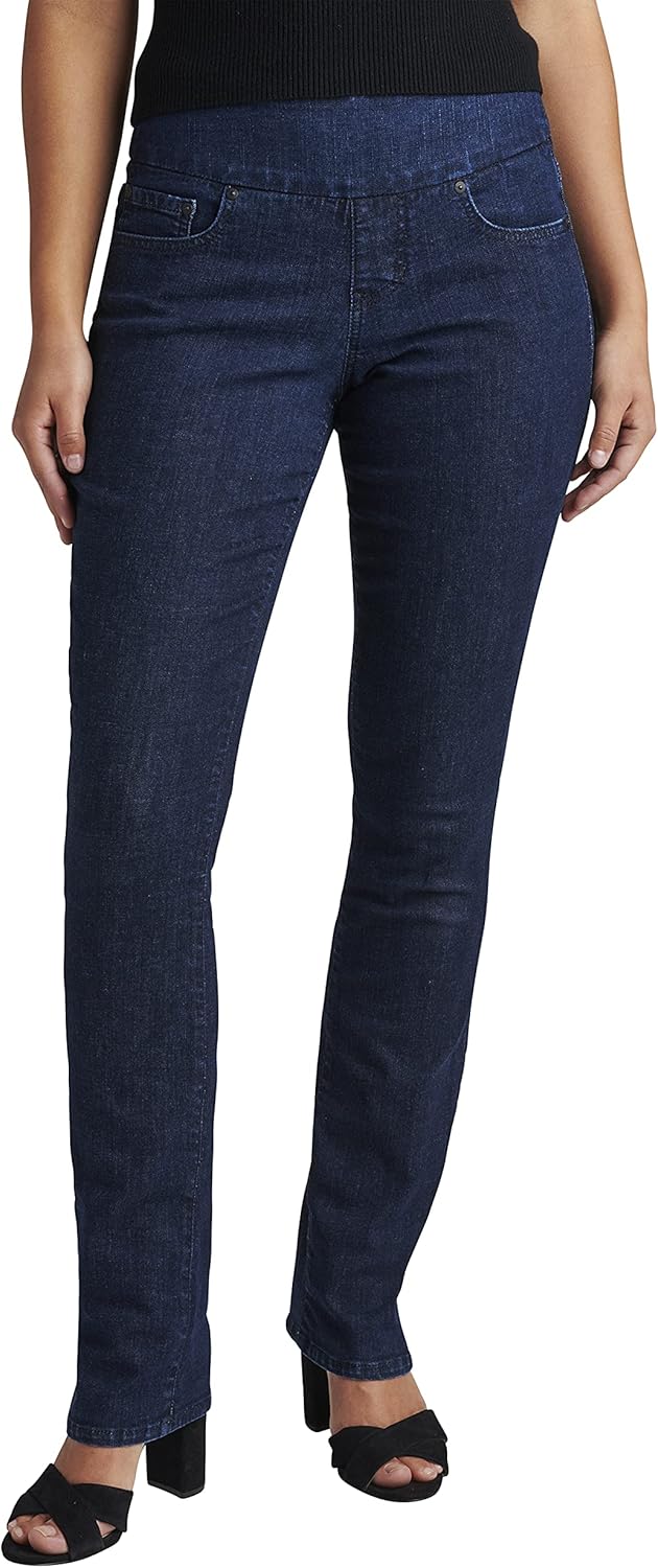 Jag Jeans Women's Petite Peri Pull-on Straight Leg Jean