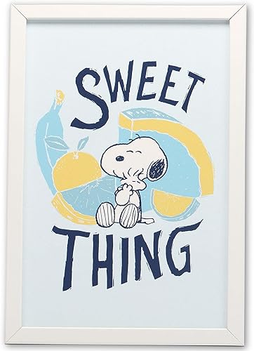 Vista 85 de Open Road Brands Peanuts Snoopy 'Tis the Season to Eat Cookies - Arte de pared de madera enmarcada - Bonita imagen de Navidad de Snoopy