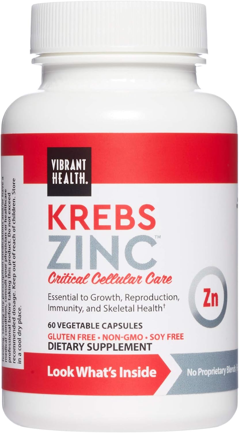 Vibrant Health, Krebs Zinc, Immune, Bone and Cellular