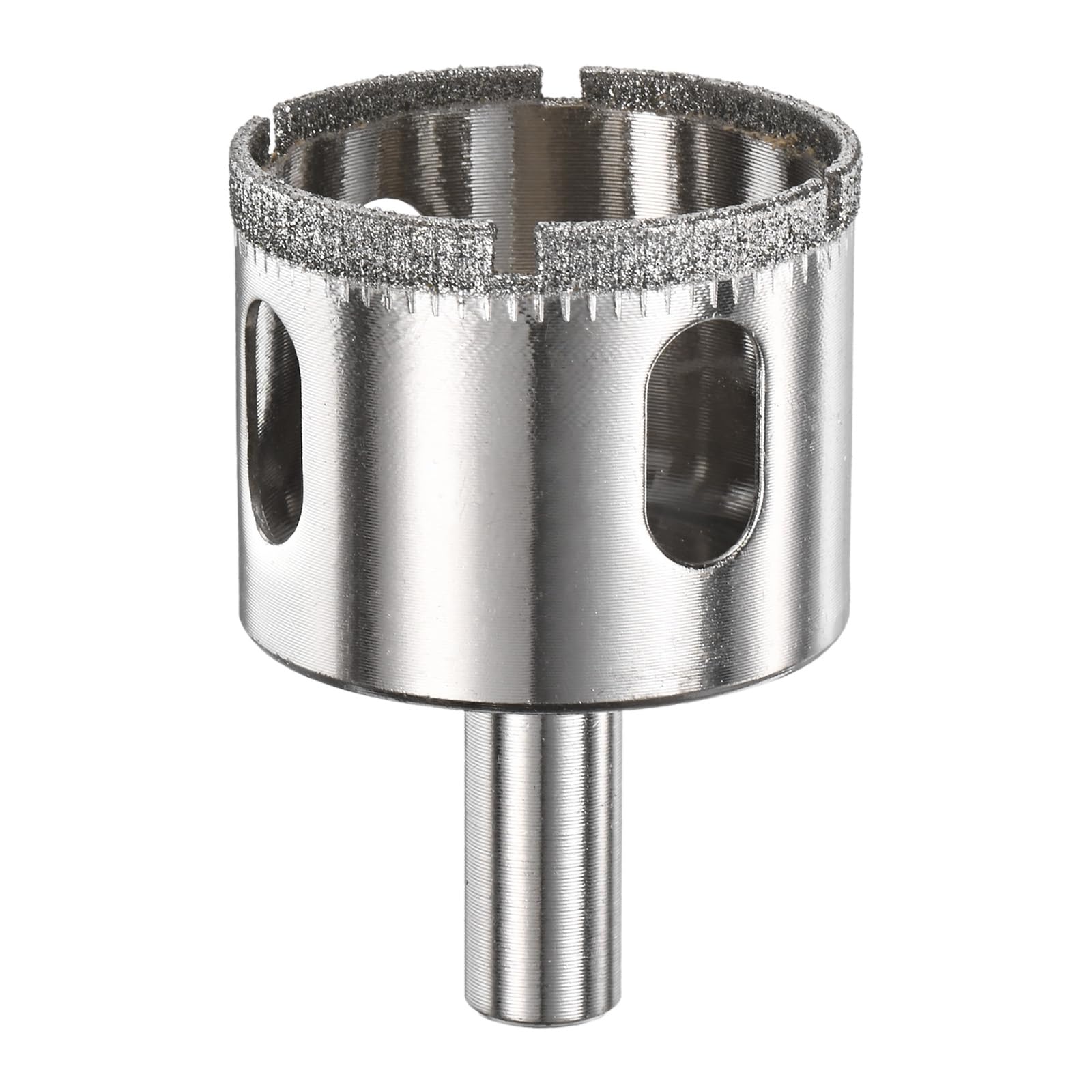 M METERXITY 1-Pack Diamond Hole Saw Drill Bit, 1.5 Inch / 38mm Glass Drill Bit for Ceramic/Marble/Granite Stone/Bottles/Tile Cutting [Silver Tone]