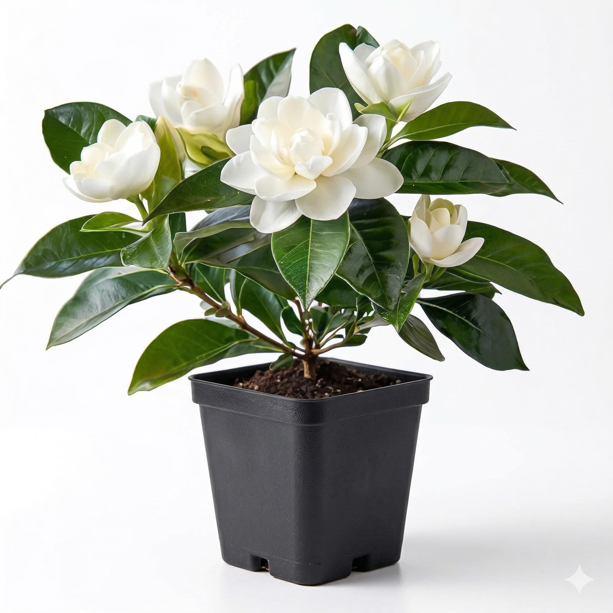 Gandharaj Flower Plant Live with Pot | Grafted Hybrid Gardenia Plant | Fragrant Sugandharaj Flowering Plant for Home Garden Balcony Terrace Outdoor Decor | All Season Blooming Plant | Pack of 1