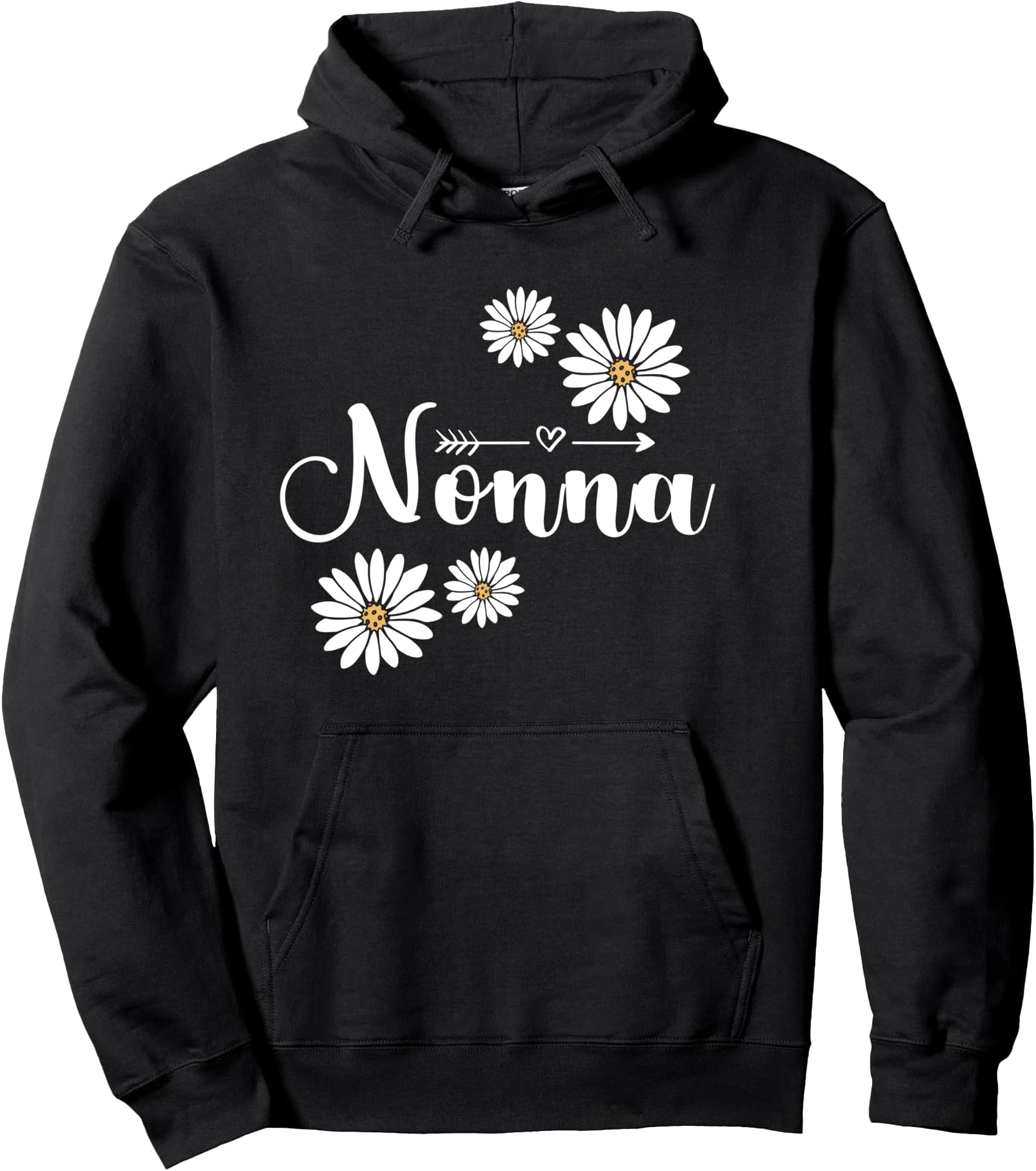 Nonna Flowers Grandmother Italian Grandma Italy Pullover Hoodie