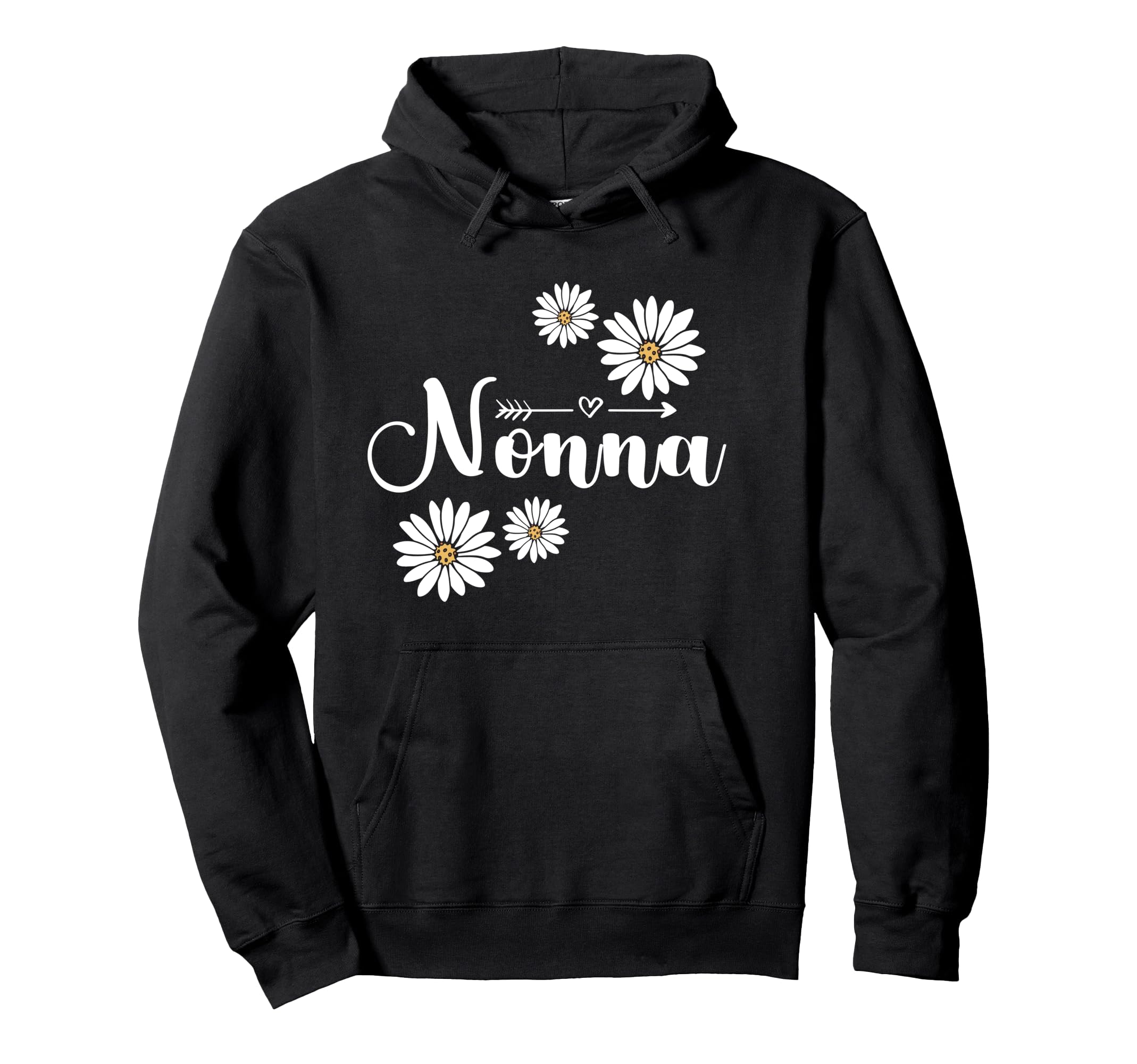 Nonna Flowers Grandmother Italian Grandma Italy Pullover Hoodie