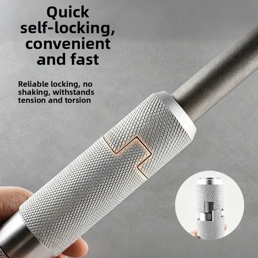 Adattatore per punte da trapano a percussione per SDS Plus a Max, convertitore con codolo esagonale da 18 mm e strumento autobloccante a sgancio rapido 40Cr per trapani a percussione (A)