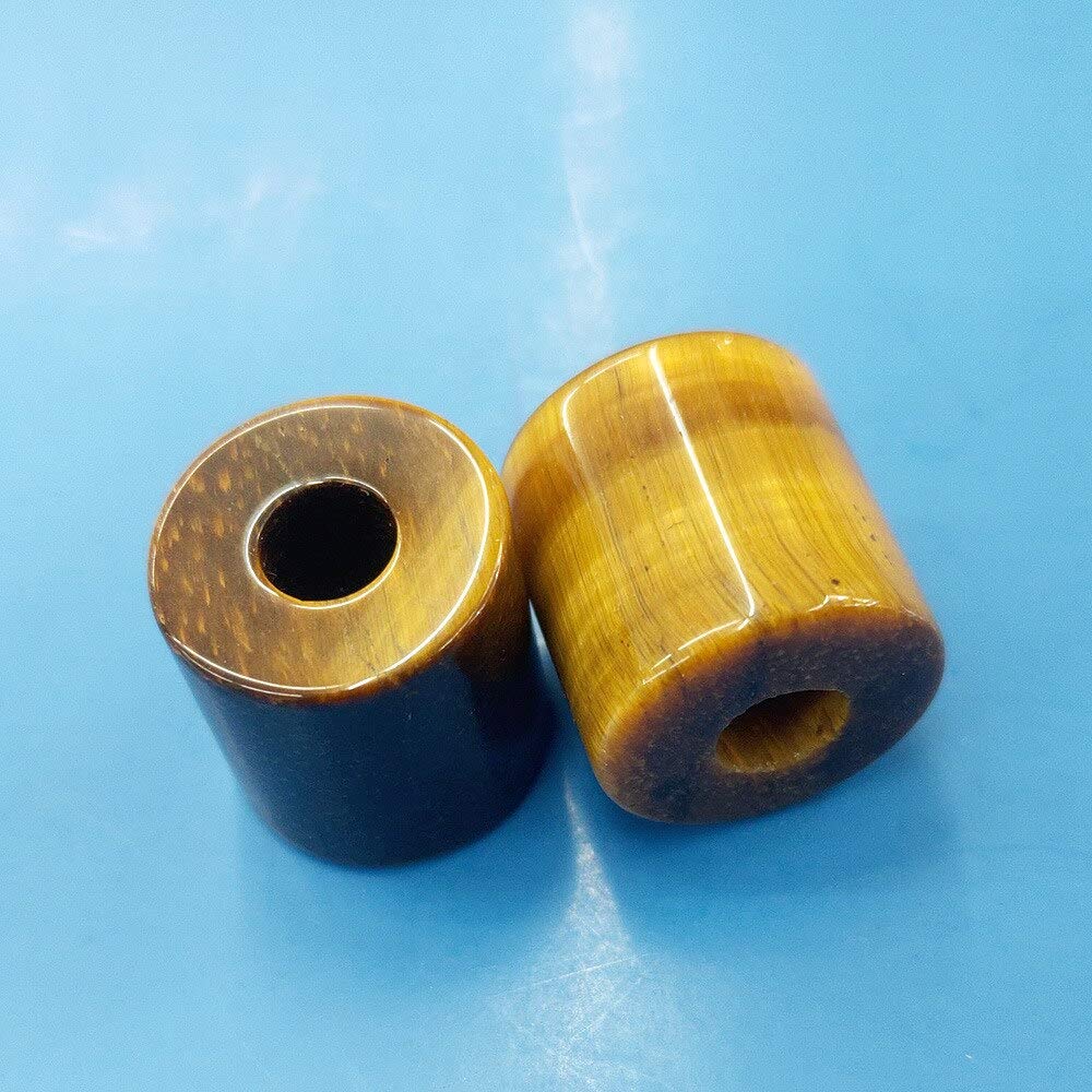 10pc/Bag Natural Stone Pendant 16x16mm Cylindrical Semi-Precious Stone Pendant DIY Necklace Pendant Jewelry Accessories - (Color: 7; Item Diameter: 9mm) Primary Stones and Minerals ( Color : 10 , Size