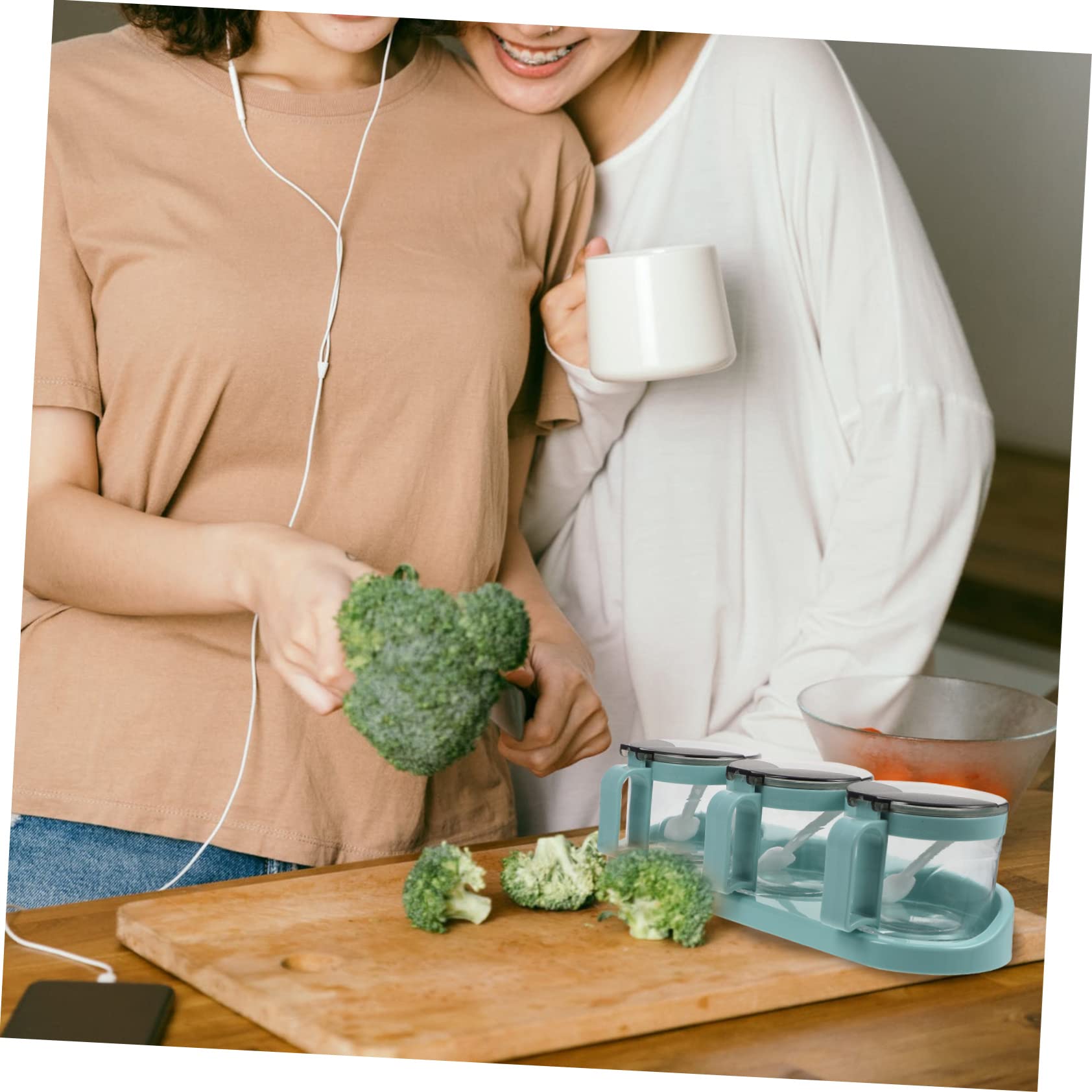 MAGICLULU 1pezzi Scatola Per Condimenti in Vetro Barattolo Per Spezie Da Uso Domestico Contenitore Per Spezie Durevole Adatto Per Conservare Pepe in Polvere