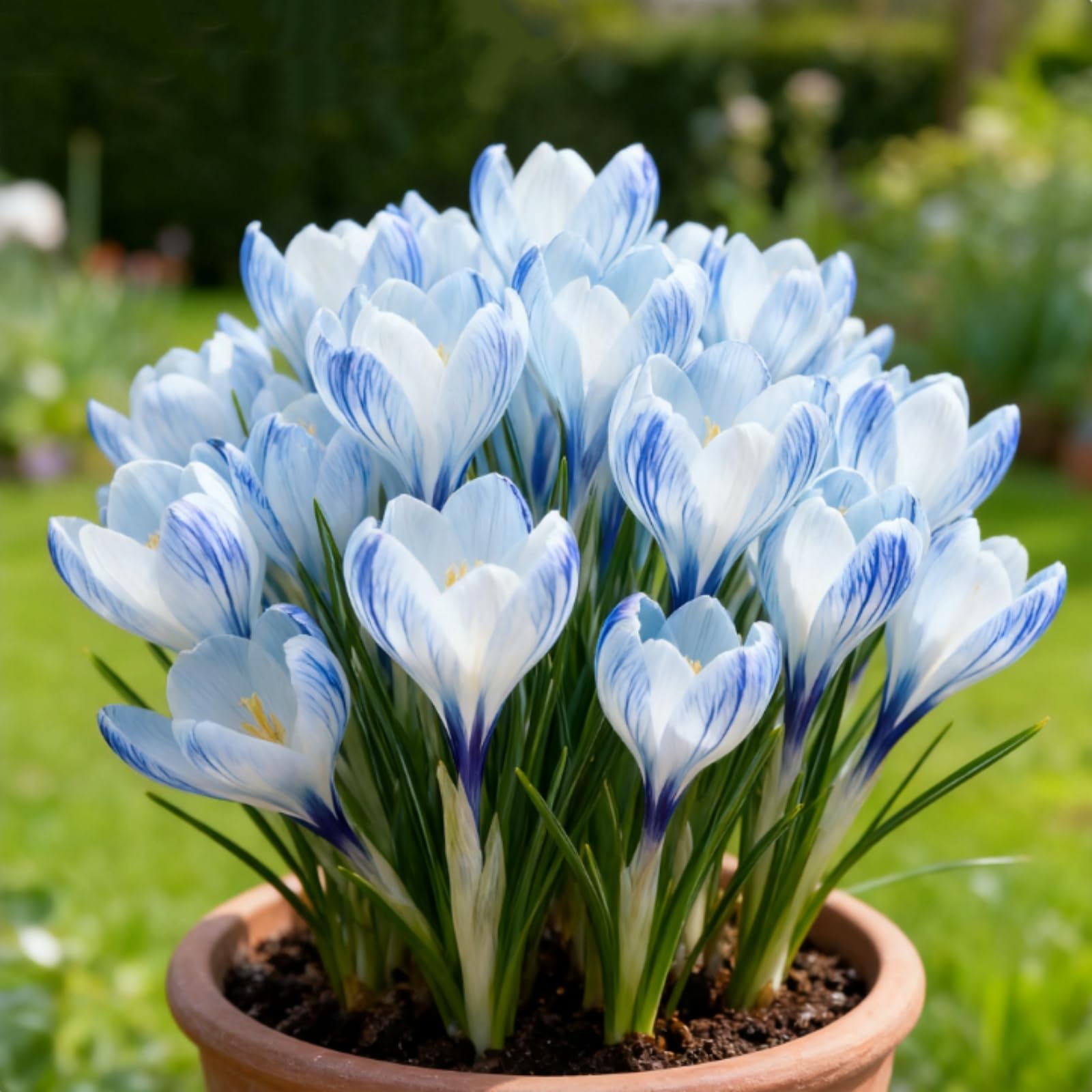 Perennial Crocus for Planting-Rare and Beautiful Saffron Bulbs in Bulk-Planting for Stunning Garden Displays【Nyugs】-15 Bulbs-H