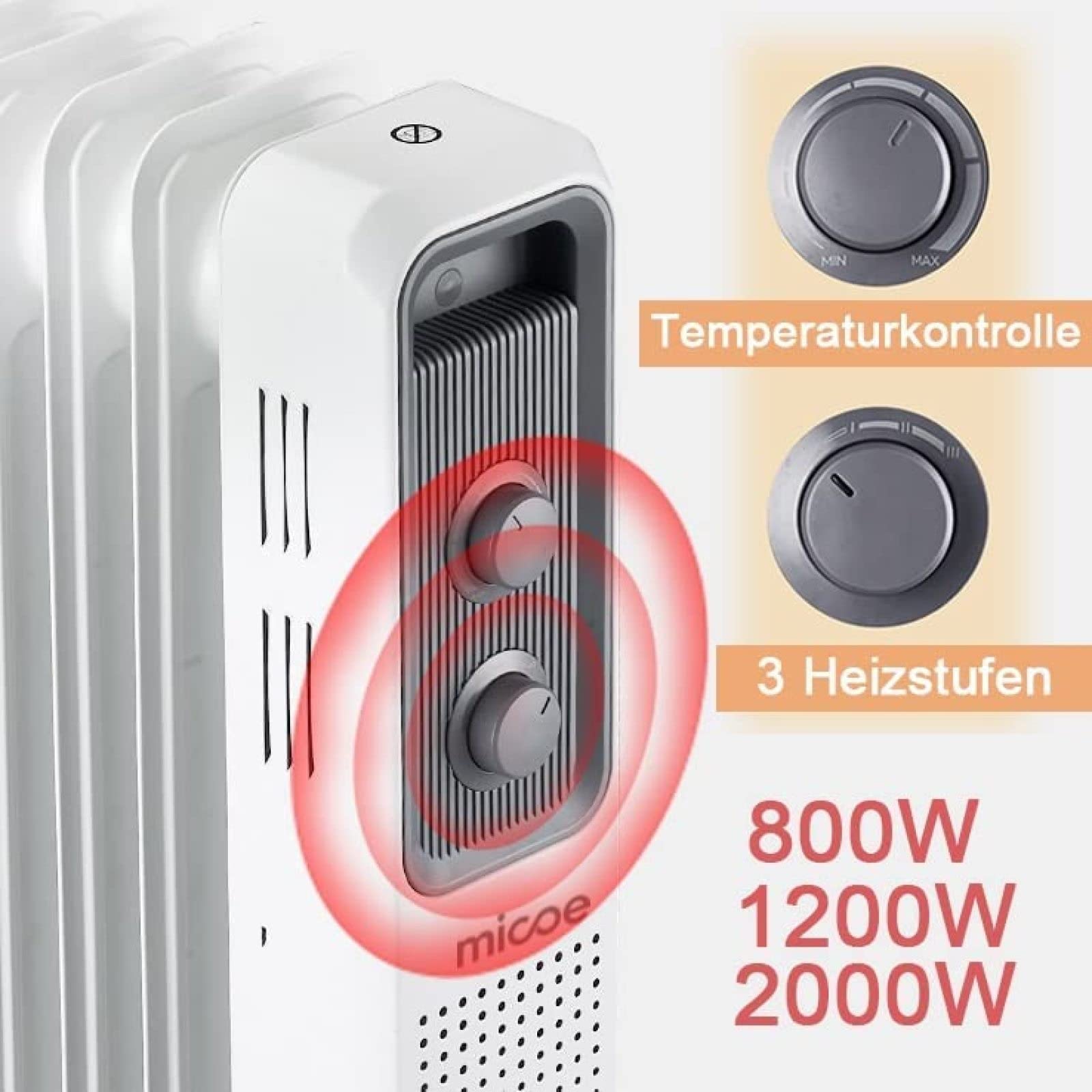 電気ラジエーターヒーター Amazon.co.jp : 電気オイル充填ラジエーターヒーター、2000W低