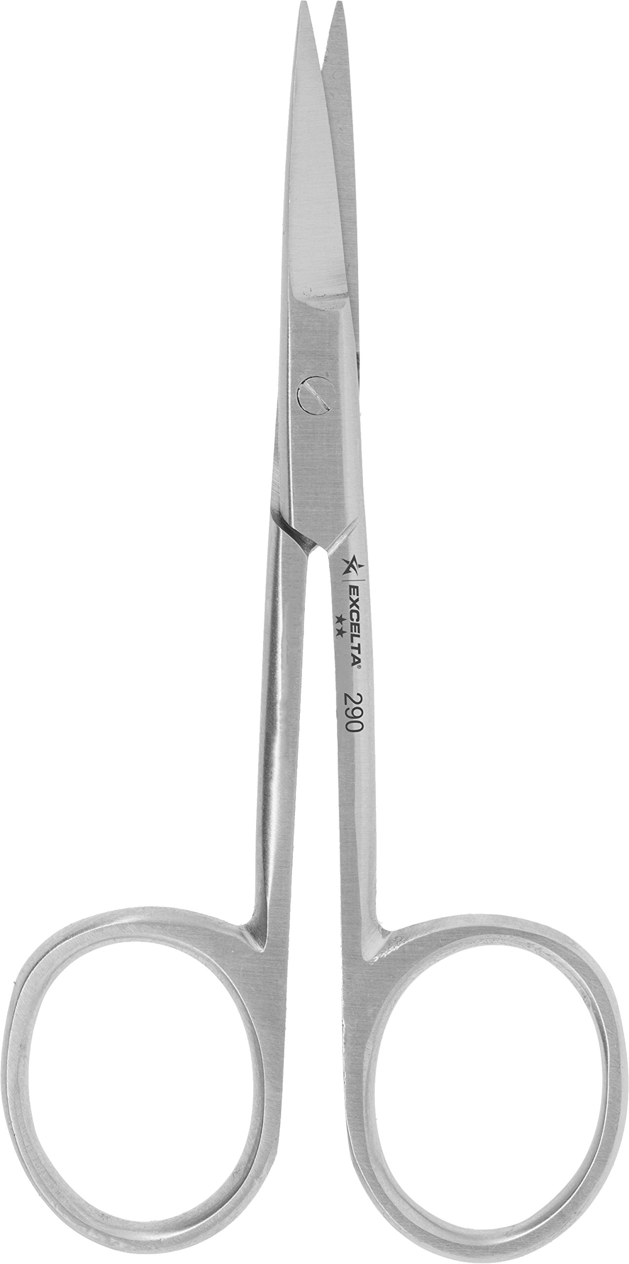 Excelta - 290 - Scissor - Medium Fine Blade - Straight - Two Star - SS, 1" (25mm), 0.4" Height, 0.24" Wide, 3.75" Length