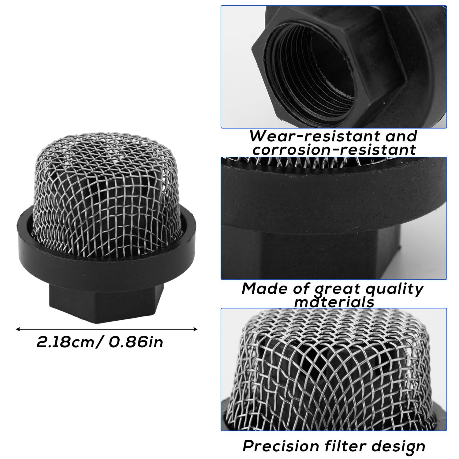 12pcs Filtres de Rechange 246385 287032 246384 pour Pistolet Pulvérisateur Graco 390 395 490 495 595 3400 - Filtre à Tube d'Aspiration, Écran de Pompe, Collecteur